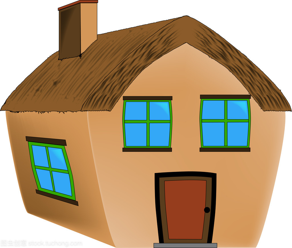 傳統的茅草小屋