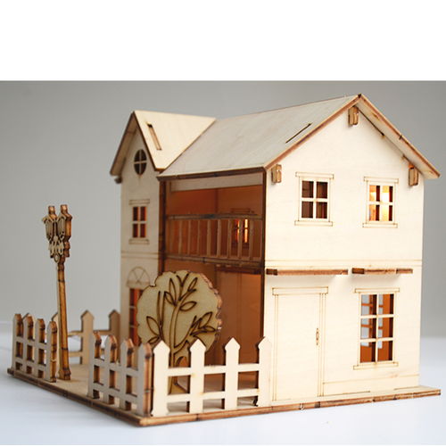 木龍門客棧小屋模型 diy小屋 木工藝品 擺件