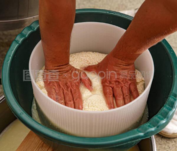 新鮮發酵的奶酪