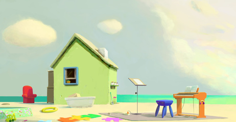 海邊的小屋|商業插畫|插畫|棕熊動畫胡乃夫 - 原創設計作品 