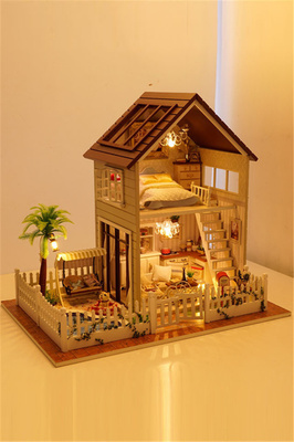 【diy小屋巴黎公寓 北歐假日】-手工DIY制品_玩具/模型/動漫周邊/DIY_百貨_手工制作/創意DIY-飛越動漫-蘑菇街優店