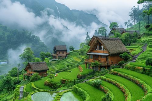 田園農家小屋高清攝影大圖 攝影圖 下載至來源處