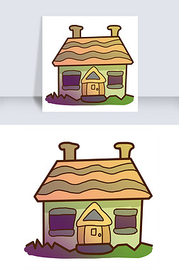 卡通可愛小房子