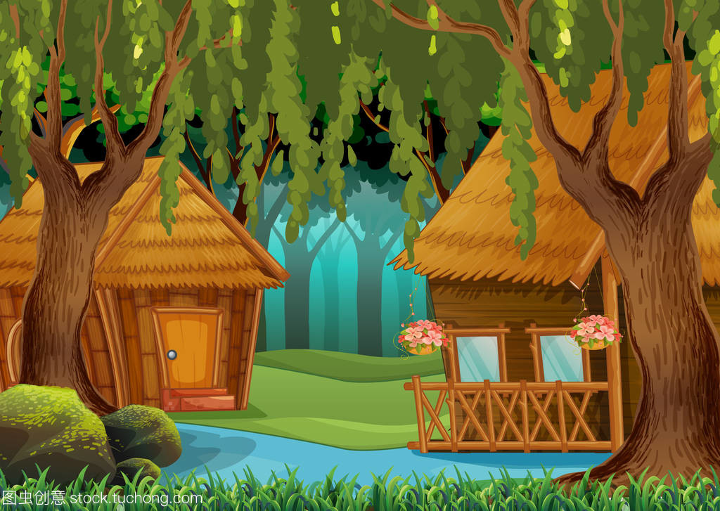 森林中的小木屋